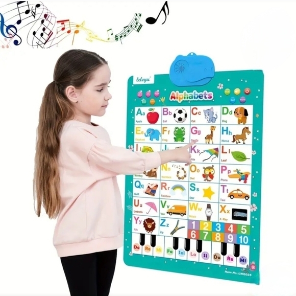Audio Wall Chart Early Education Toys, ABC Letters & Numbers & Scales‎ & Music - Picture 1 of 9